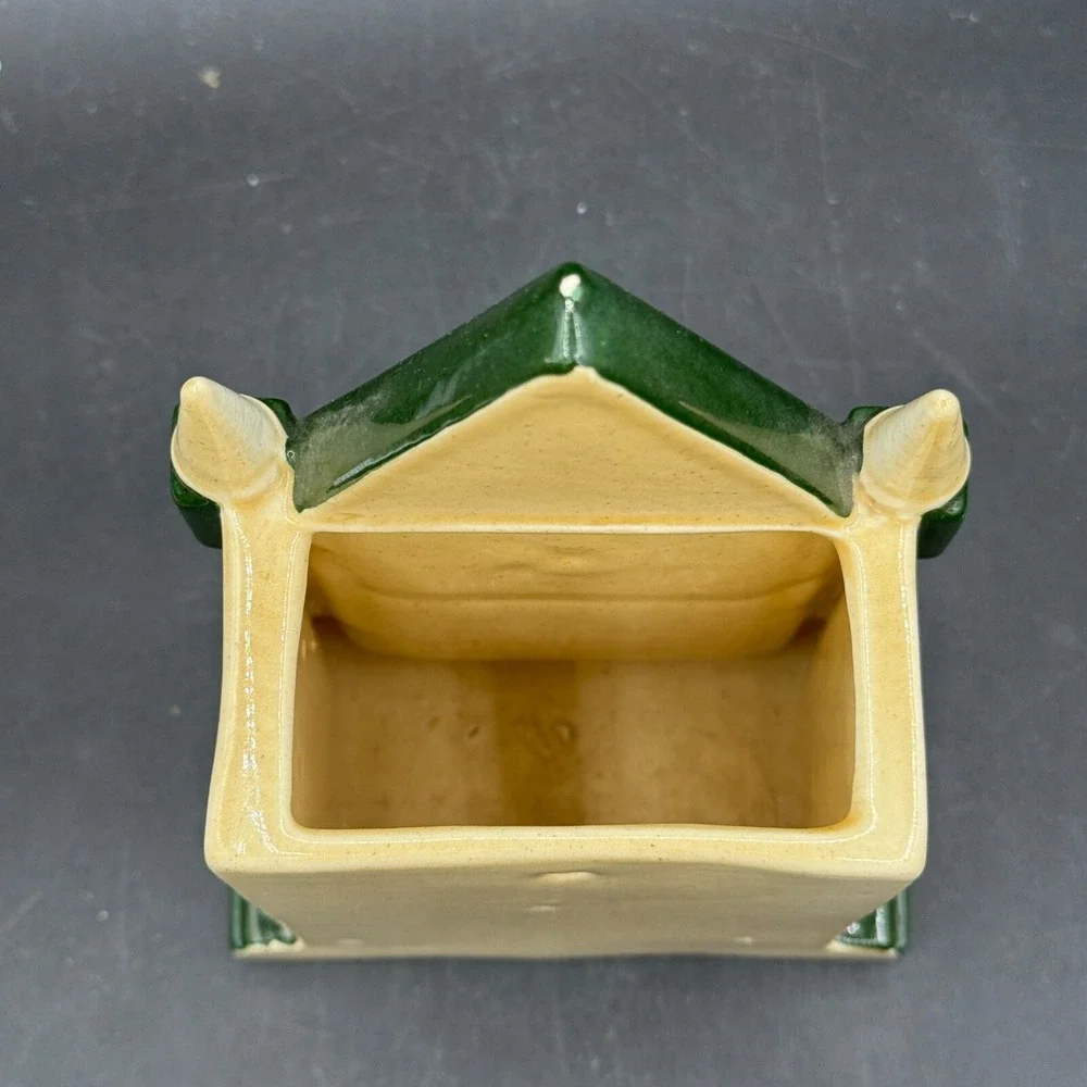 Metlox‎ CA  PROVINCIAL Rooster Steeple Wall Clock Planter  7 3/4